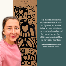 Load image into Gallery viewer, Thunderbird Cork Yoga Mat | 5mm | Local First Nations Artist