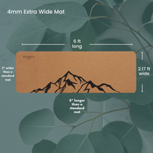 Load image into Gallery viewer, Westcoast Alpine Cork Yoga Mat | 4mm