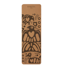 Load image into Gallery viewer, Thunderbird Cork Yoga Mat | 5mm | Local First Nations Artist