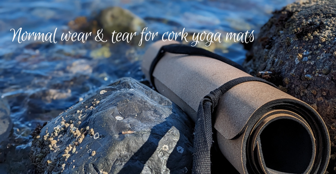 Normal wear & tear for cork yoga mats