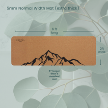 Load image into Gallery viewer, Westcoast Alpine Cork Yoga Mat | 4mm or 5mm
